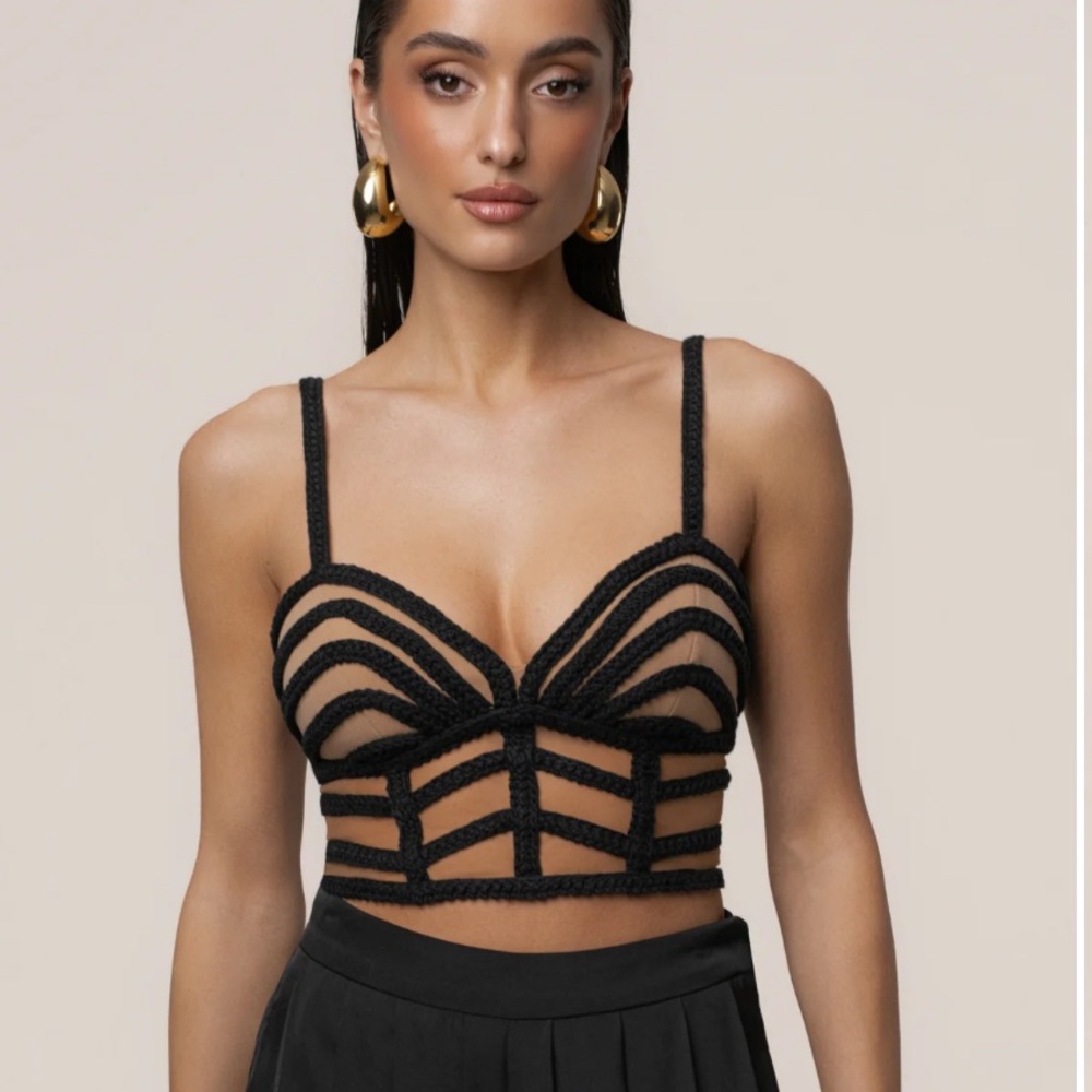 JLuxLabel Black Serenity Bay Top